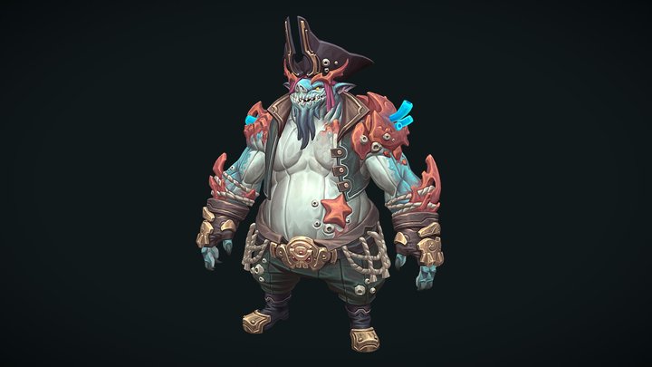 Ogre Pirate 3D Model