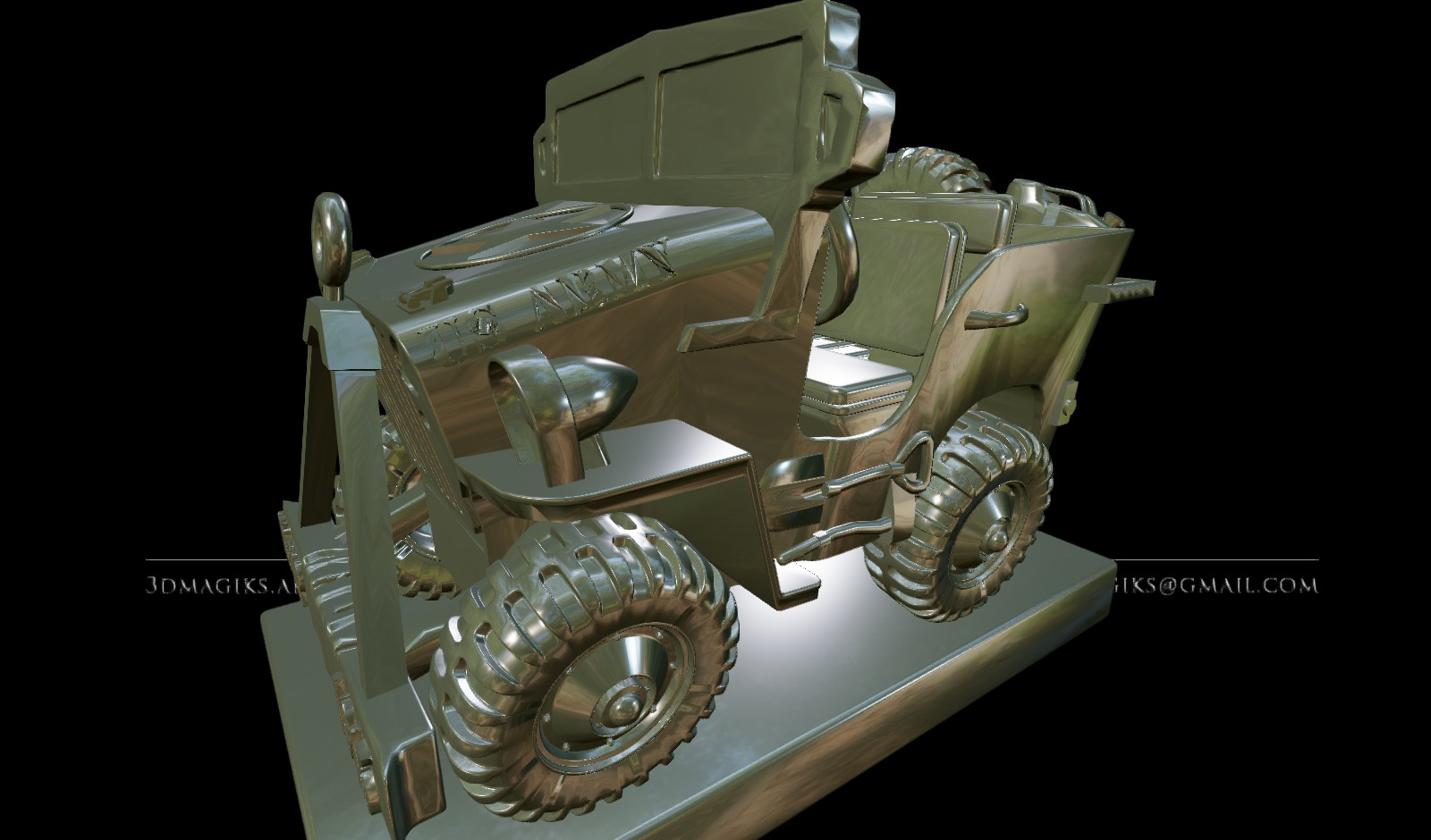 3DMagiks - 1945 Willis Jeep - 3D Printing