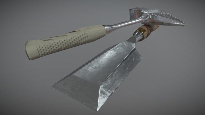 Hammer & Chisel 3D Model