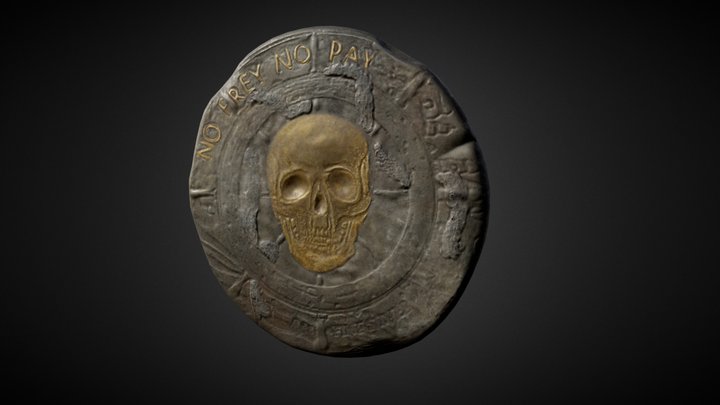 Pirate coin 3D Model