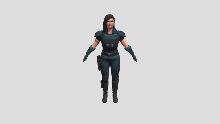 Cara Dune Mandalorian 3D Model