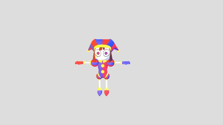 Pomni Digital Circus rig 3D Model