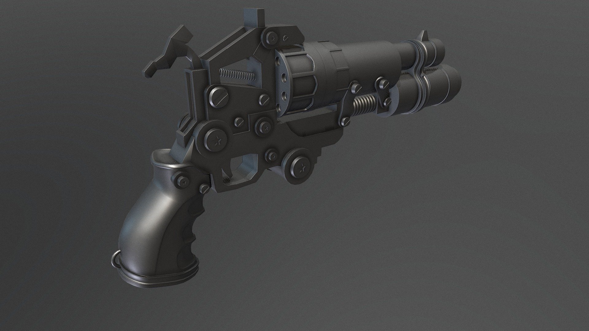 Sci Fi Pistol - High Poly