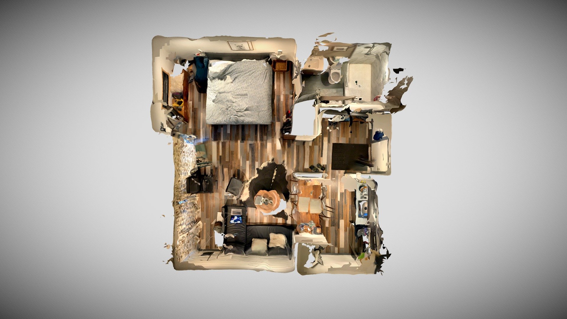 Airbnb in the Sierra Nevadas iPad LiDAR scan Download Free 3D