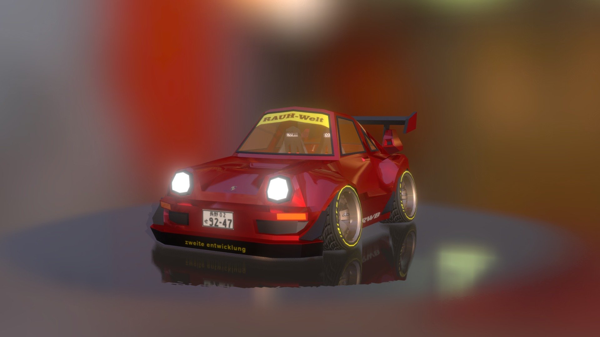 Porsche RWB 964 - 3D model by jotafritz [6796acf] - Sketchfab