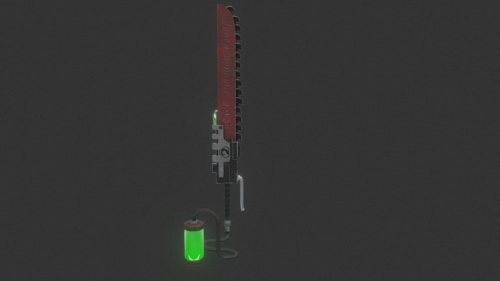 Brotherhood of Nod/ Warhammer hybrid chainsword 3D Model