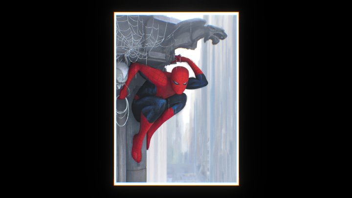 Spiderman Blue 3D Model