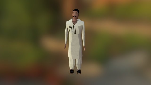 Pakistani Man 3D Model