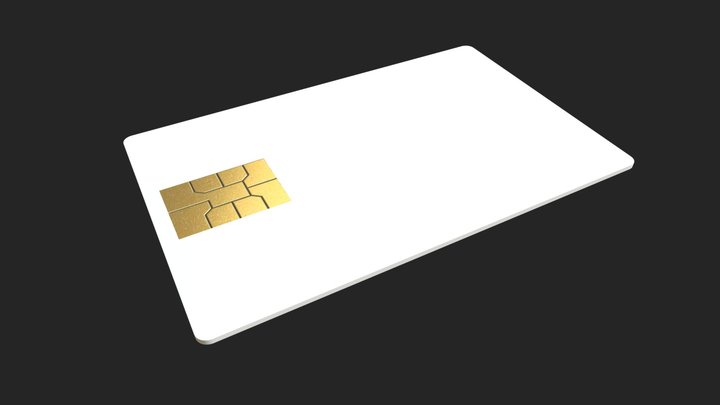 Credit card mockup 3D Model