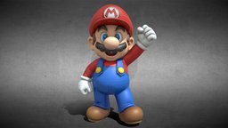Super Mario 64 Mario Texture Remake - Download Free 3D model by ...