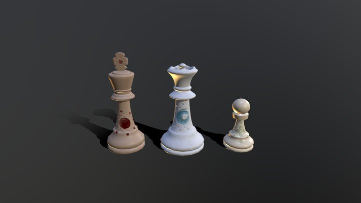 chess complete 3D Model