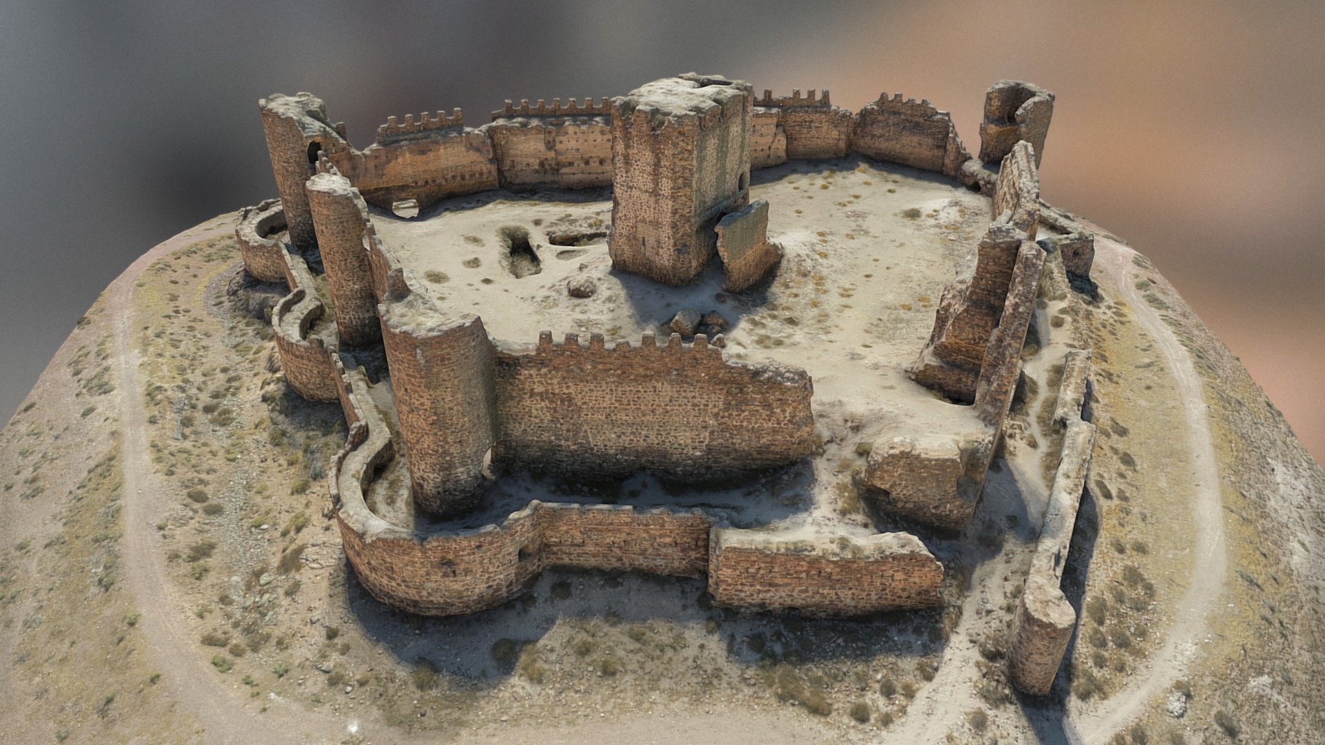 Almuncid Castle Toldeo — Sketchfab embed 3D viewer