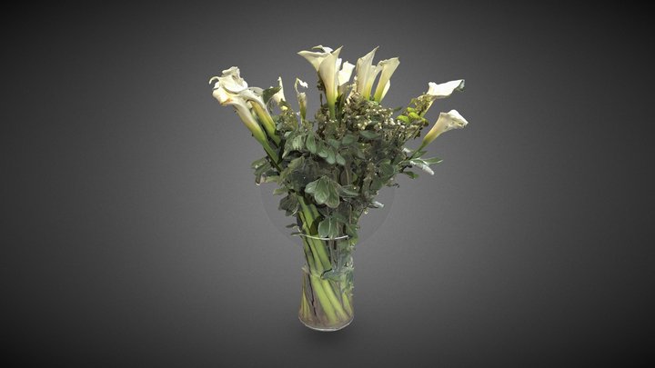 Vase with lilies _ Metashape – Free 3D Model STL