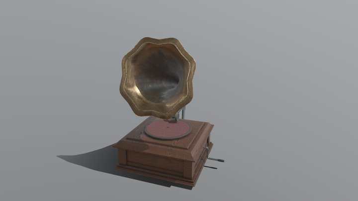 Phonograph / Gramophone 3D Model