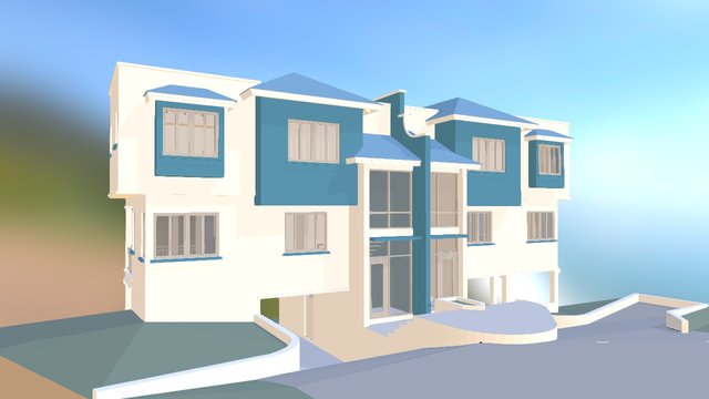 MH Duplex Townhouse 3D Model