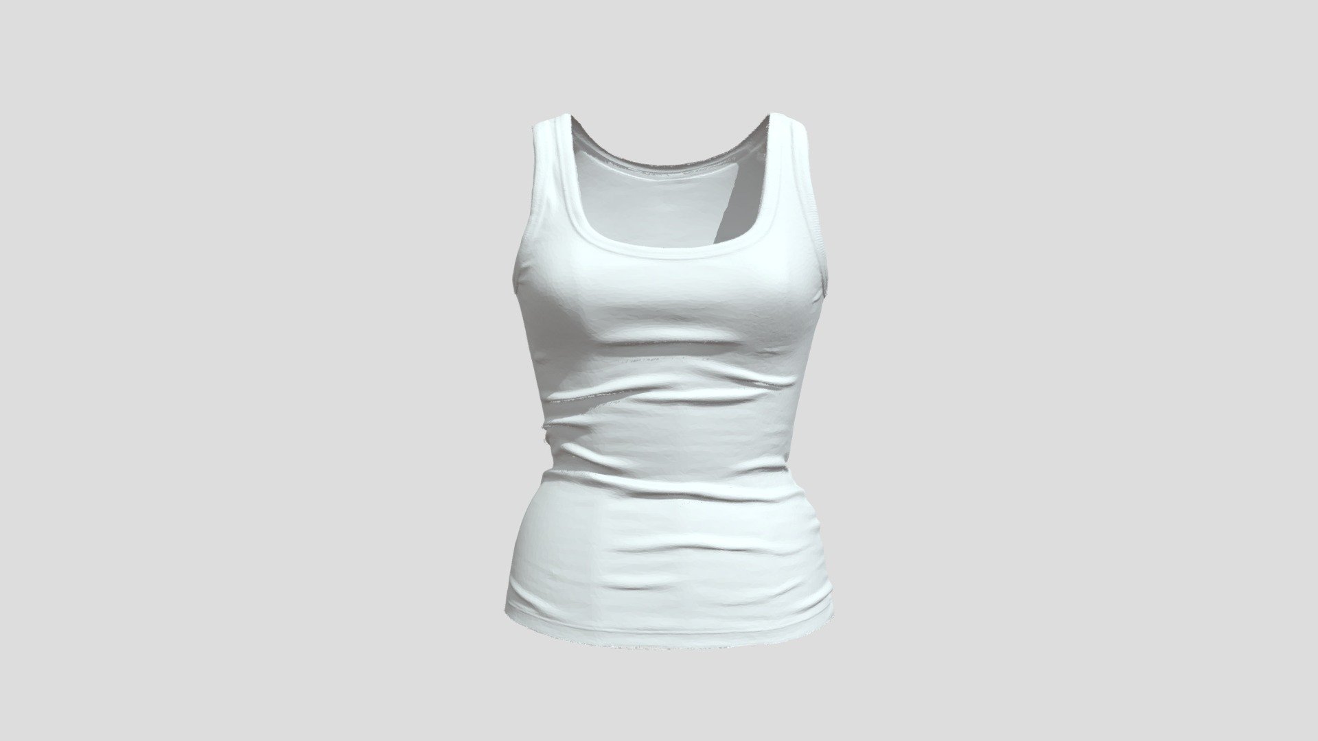 White Vest Top - Download Free 3D model by hazelmatthews [67a7724 ...
