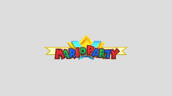 Nintendo 64 - Mario Party - Logo 3D Model