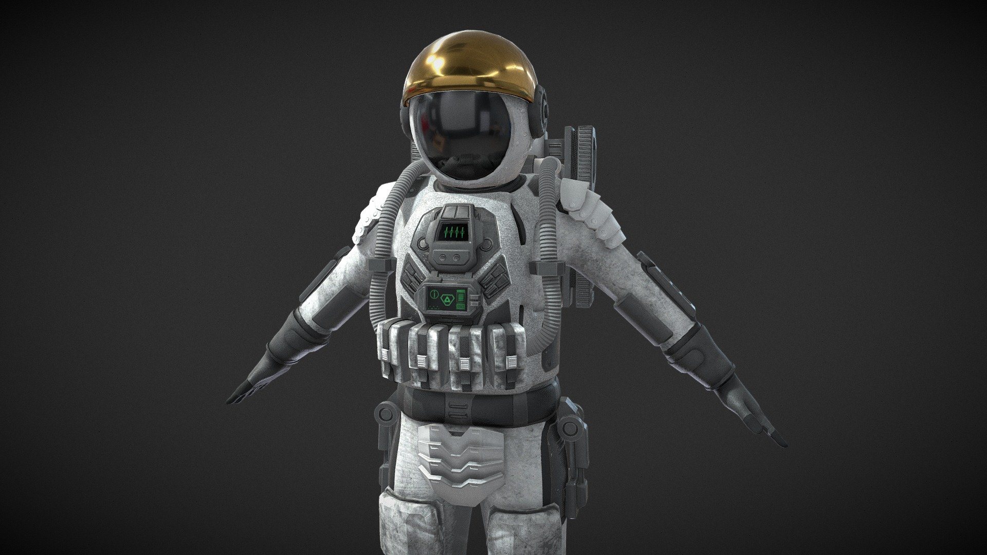 Sci-fi Astronaut Eva Spacesuit - Buy Royalty Free 3D model by Outworld ...