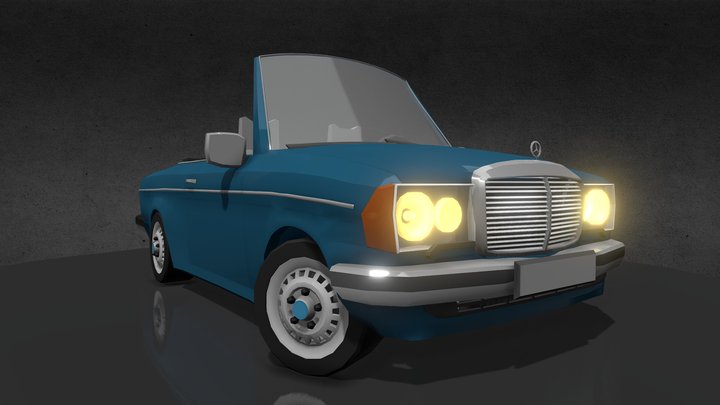 MB C123 Cabriolet 3D Model