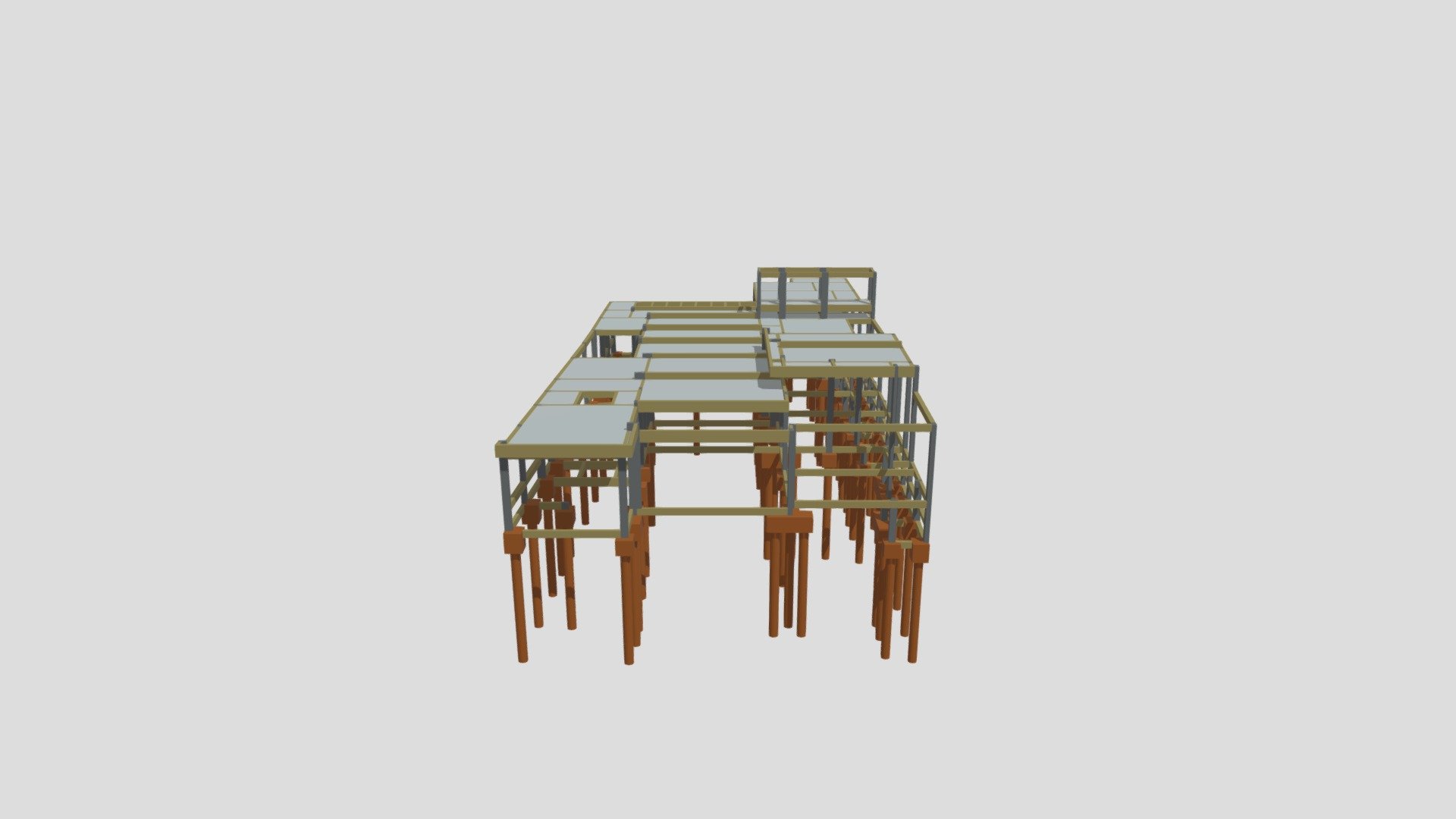Malha 3D - Projeto Estrutural Lucas