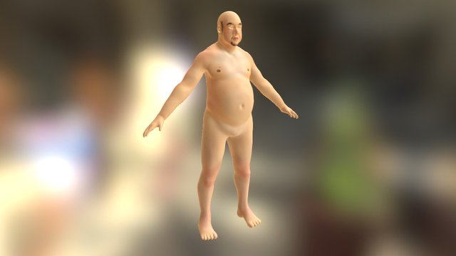 Unique Anatomical Character 3D Model