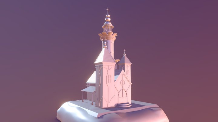 Art Nouveau Church 3D Model
