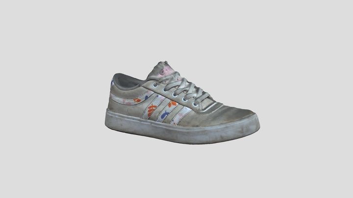 Old Adids Shoe 3D Model