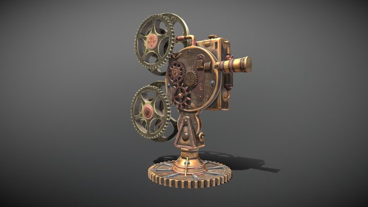 Steampunk_Projector 3D Model