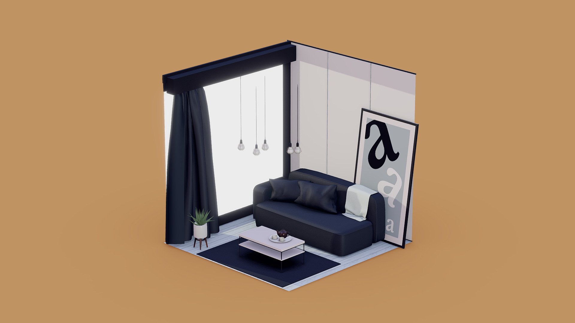 Isometric room - Sketchfab challenge