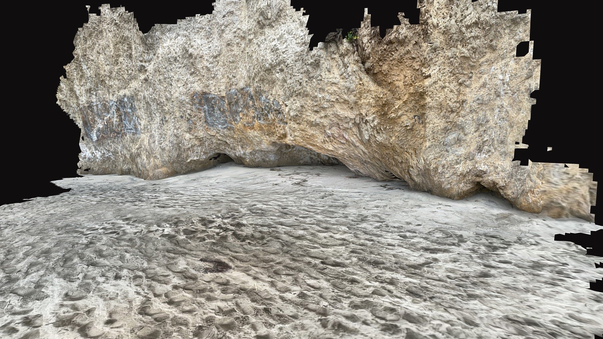 El Matador beach rock wall iPhone lidar scan