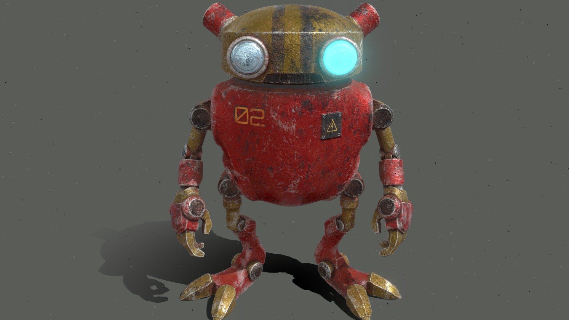 Eddie Robots ver. Metal - 3D model by Nik_0 [67ada68] - Sketchfab