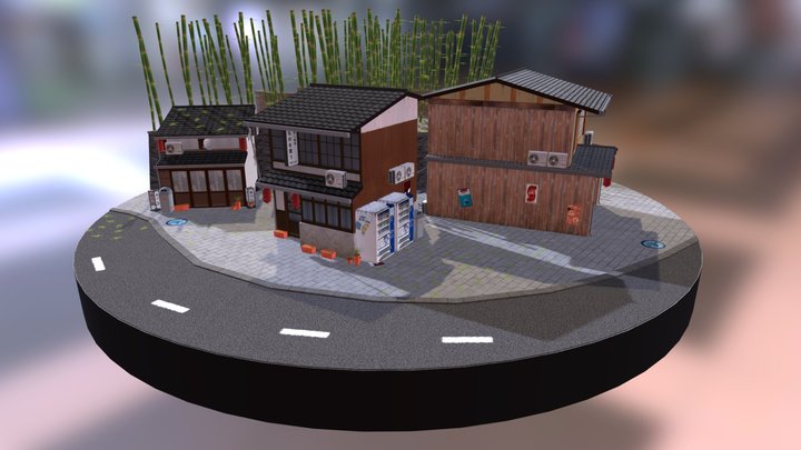 Kyoto CityScene 3D Model