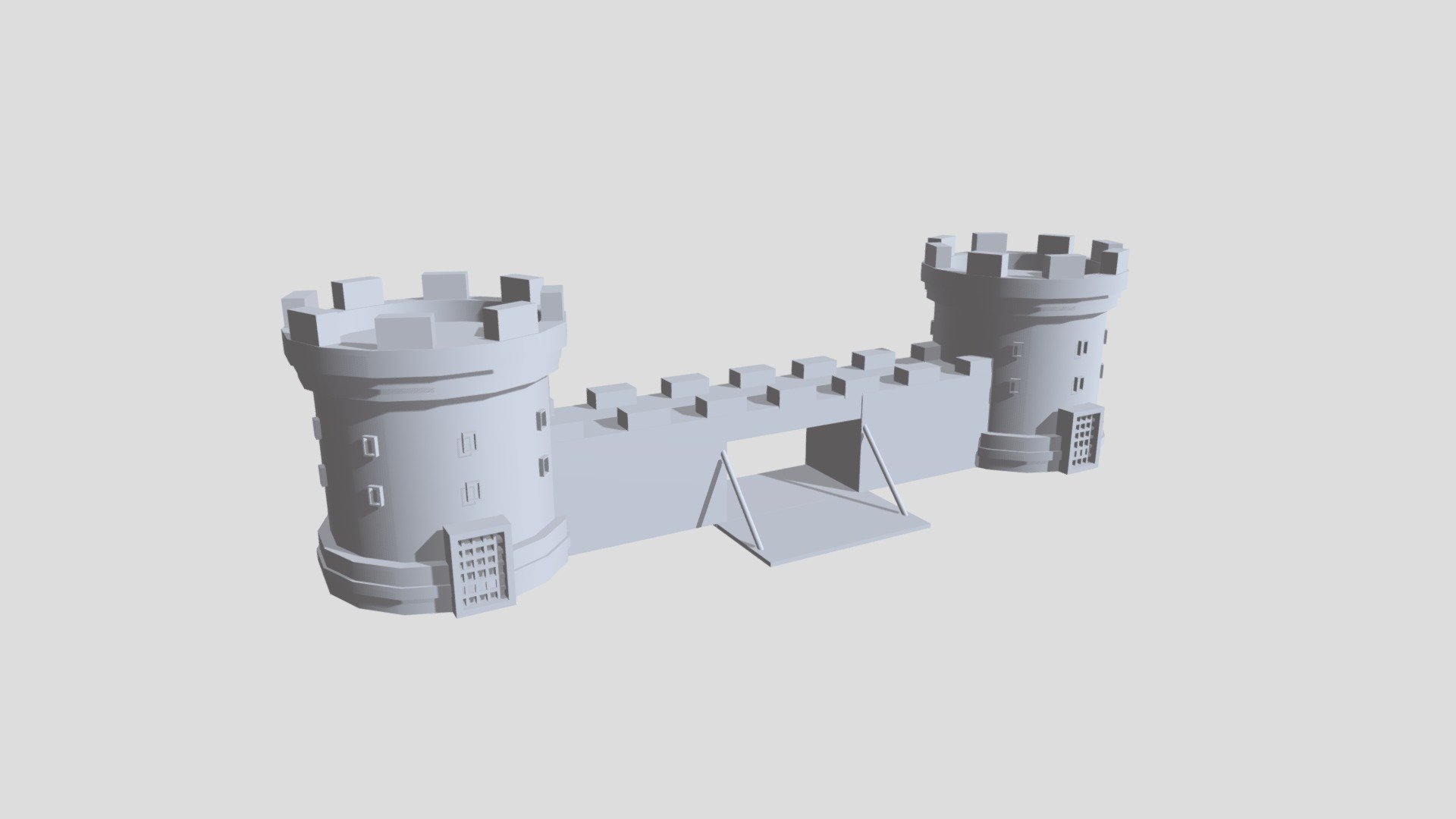 Castle Gate - 3D model by Andrew Mantilla (@mantillaandrewpf) [67af04f ...