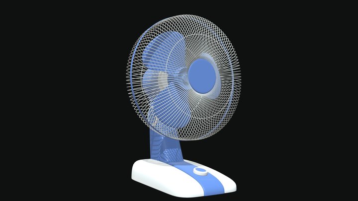 Table Fan – Clean Product Model – Kostenloses 3D-Modell STL