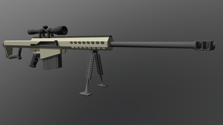 Barrett M107 3D Model