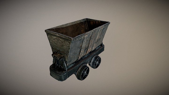 Miner's Cart 3D Model