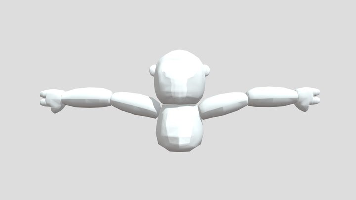 Gorilla Tag plush Rigged 3D Model