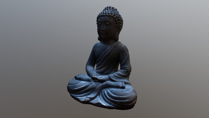 Monk Statue Buddha 3D Model
