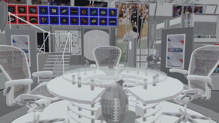 NFL+ Network+ Total+ Access+ Set+ Tribute 3D Model