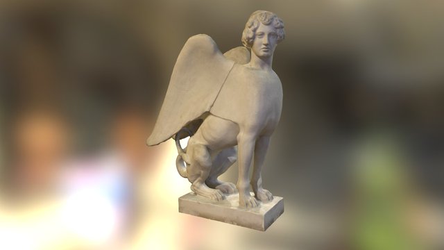 Sphinx seated – Kostenloses 3D-Modell STL