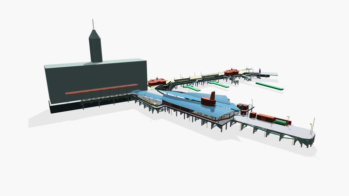 Engineering Design Test - Ferry Terminal 3D Model