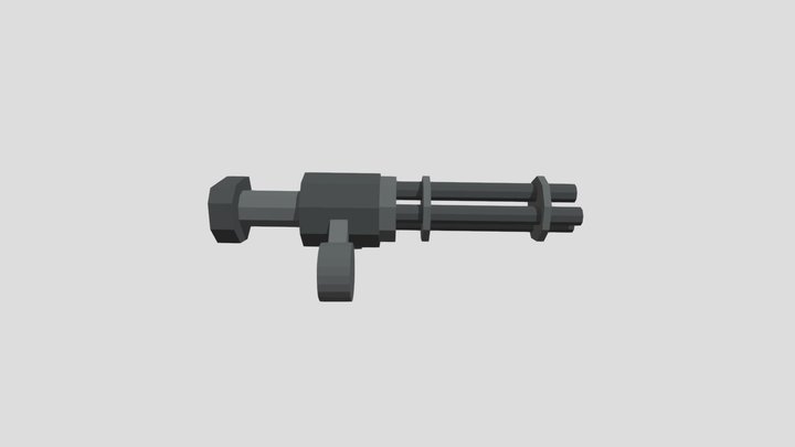 Minigun Chicken Gun 3D Model