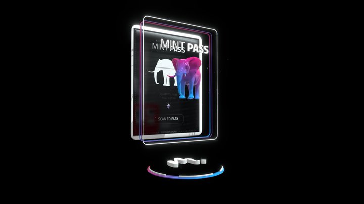 MinimaLand 3D NFT Mint Pass 01 3D Model