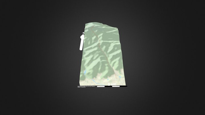 泰山（红门-玉皇顶）_等高地图 – Free 3D Model STL