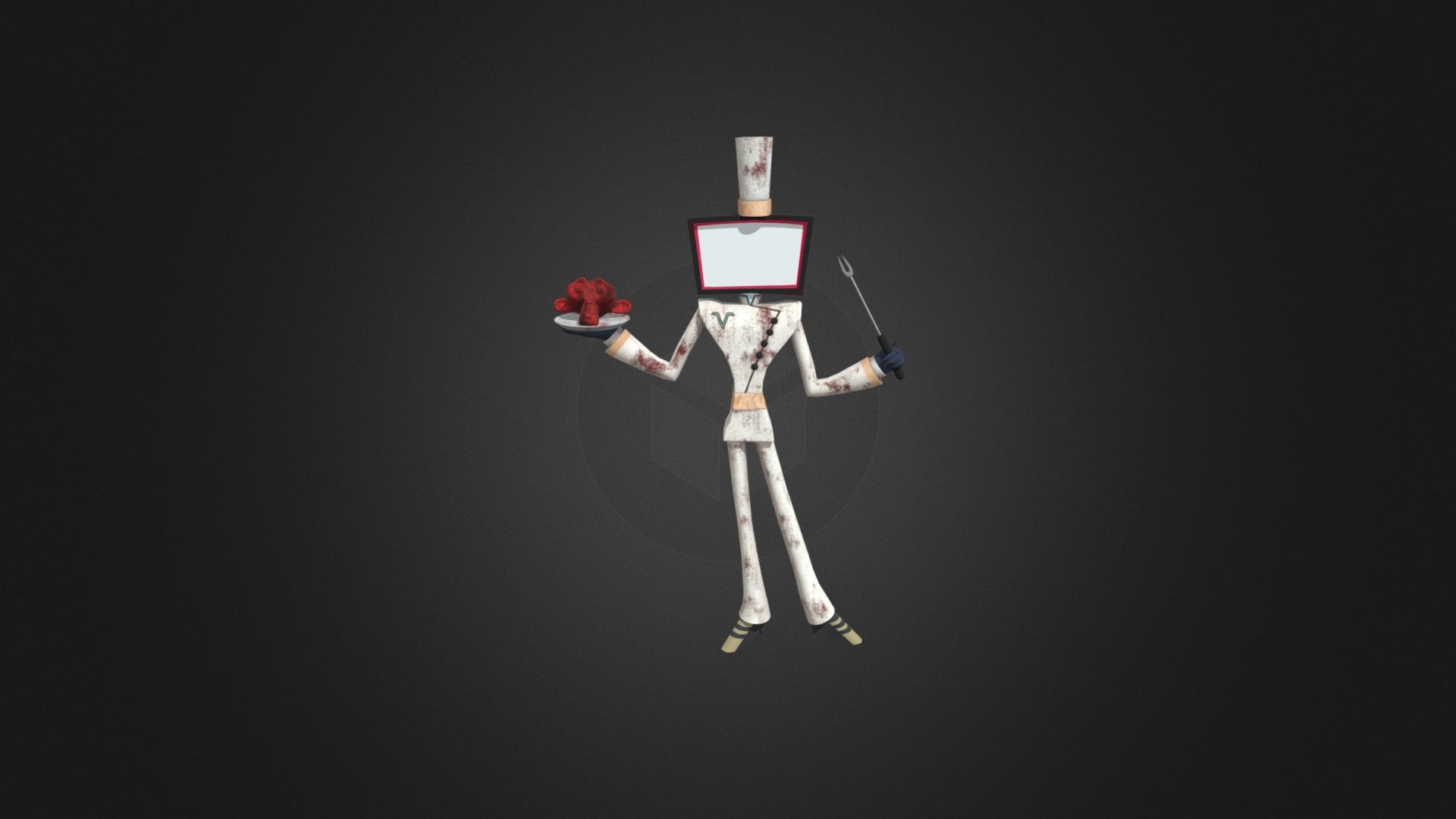 Vox from Hazbin Hotel ( Bloody Rare ) - 3D model by Ten_Brambor ...