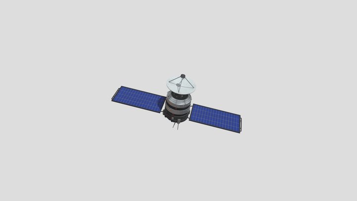Satelit Buatan 3D Model