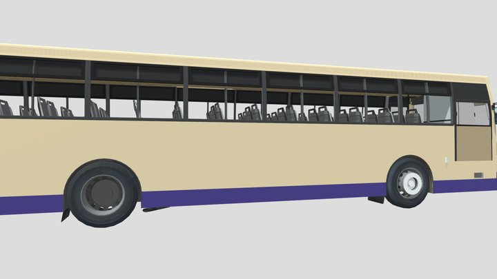 Indian  Bus 3D Model