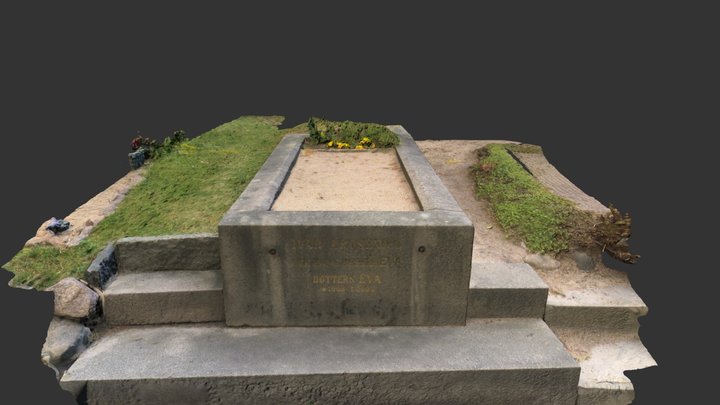 Ivar Arosenius' Grave 3D Model