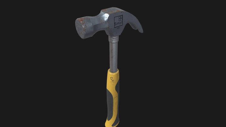 Sencys Hammer 225G - Realistic Tool 3D Model