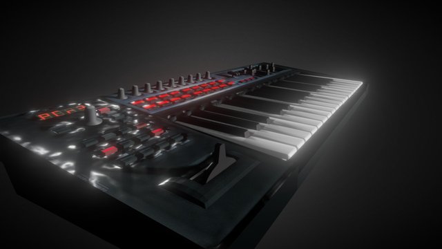 EDIROL Midi Keyboard pcr-300 usb 3D Model